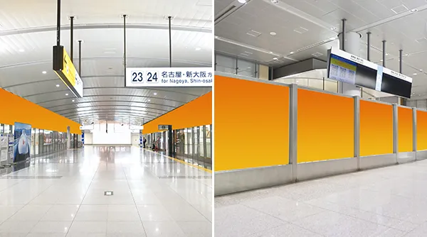 品川駅北コンコース・品川駅北乗換口ガラス面シート