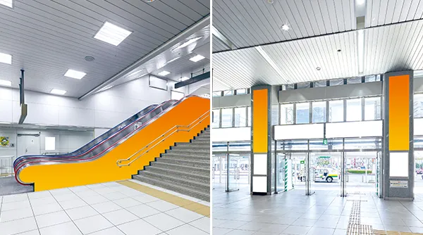 静岡駅シートメディア
