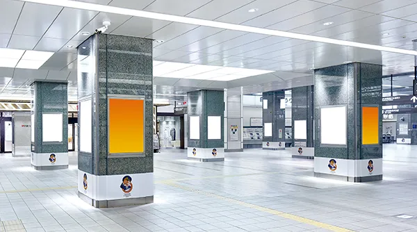 静岡駅セット貼り