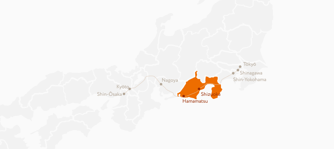 静岡エリアのマップ