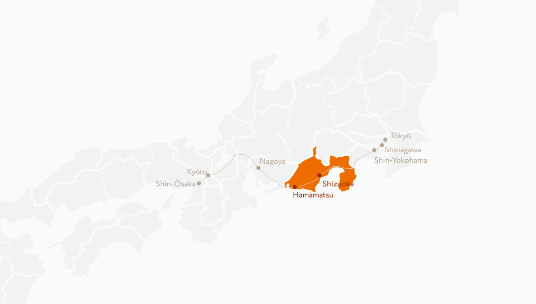 静岡エリアのマップ
