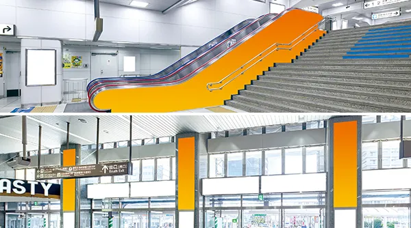 静岡駅シートメディア