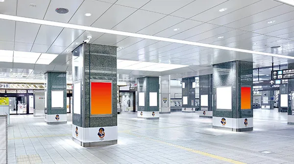 静岡駅セット貼り